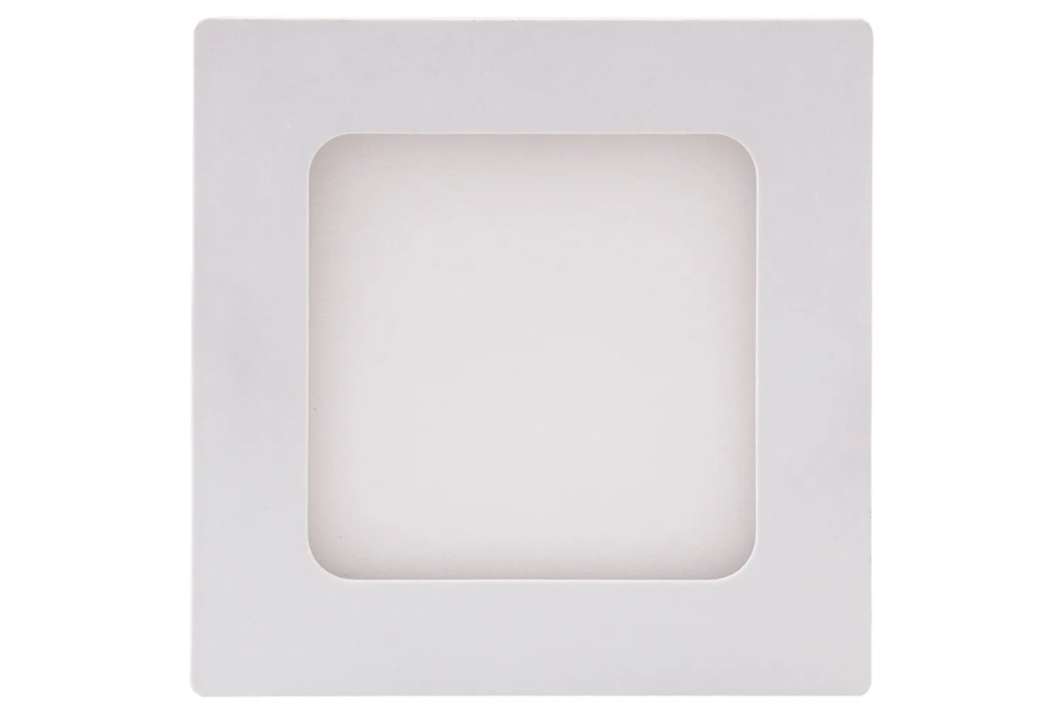 Imagem do produto Painel Led Quadrado de Embutir 6w Bivolt 12cm Branco 6500k Luz Branca